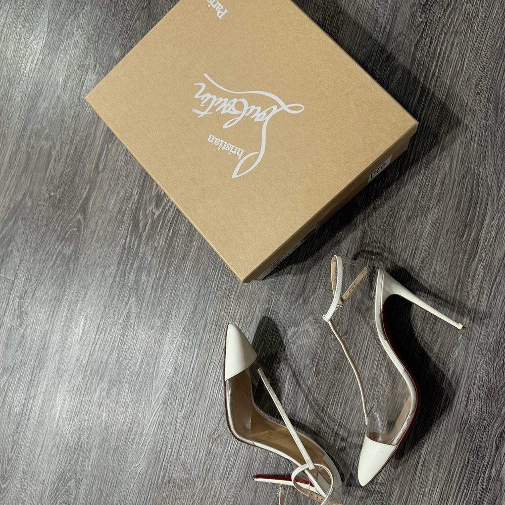 Christian Louboutin White Heels